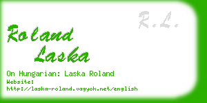 roland laska business card